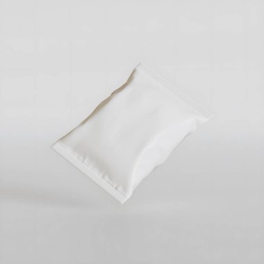 Patates kızartması ve benzeri şeyler için gerçekçi atıştırmalıklar. beyaz arkaplan üzerindeki beyaz renk 3 boyutlu resimleme