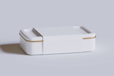 Boş etiketli paket kutusu beyaz rengi