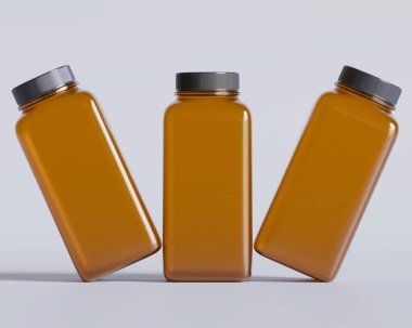 Kare kahverengi renk ve gri arkaplanda siyah kapak