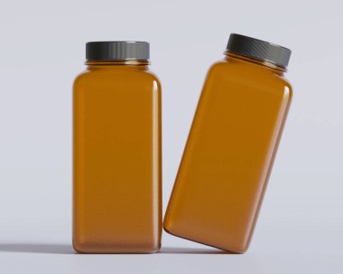 Kare kahverengi renk ve gri arkaplanda siyah kapak