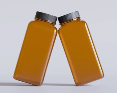 Kare kahverengi renk ve gri arkaplanda siyah kapak