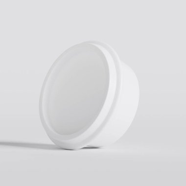 Arka planda izole edilmiş fast food ya da atıştırmalıklar için paket servisi. 3d resimleme