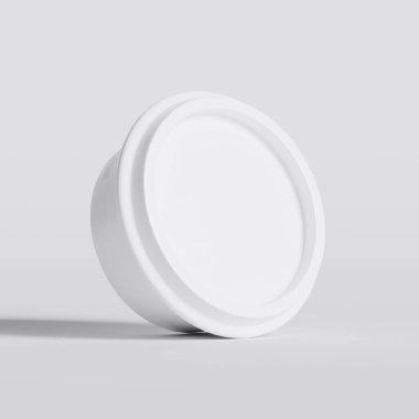 Arka planda izole edilmiş fast food ya da atıştırmalıklar için paket servisi. 3d resimleme