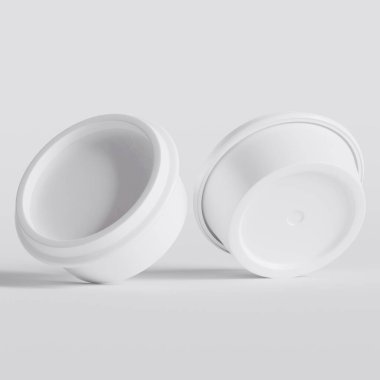 Arka planda izole edilmiş fast food ya da atıştırmalıklar için paket servisi. 3d resimleme