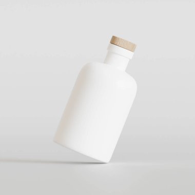 Kokteyl paketleme beyaz renk 3B canlandırma