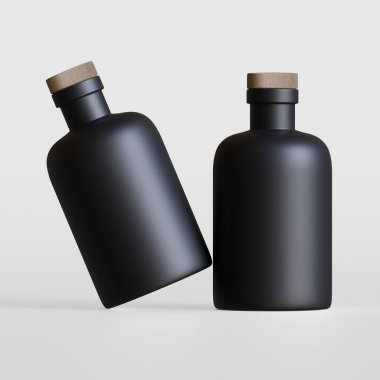 Kokteyl paketleme beyaz renk 3B canlandırma