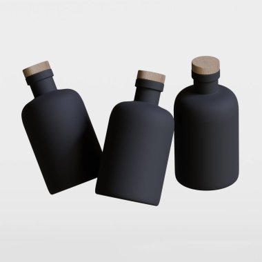 Kokteyl paketleme beyaz renk 3B canlandırma