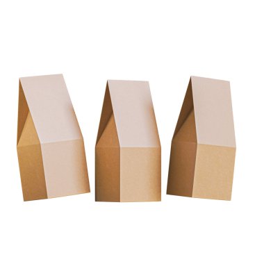 Kahve, yemek veya benzeri gerçekçi 3D görüntüleme için kese paketleme