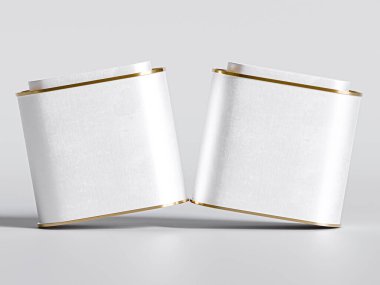 Lid - Metal Mühürlü Jar Tea Kutusu Oval Şekli 3D resimli Büyük Çay Kutuları Paketi