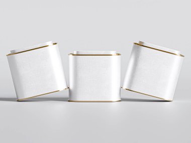 Lid - Metal Mühürlü Jar Tea Kutusu Oval Şekli 3D resimli Büyük Çay Kutuları Paketi