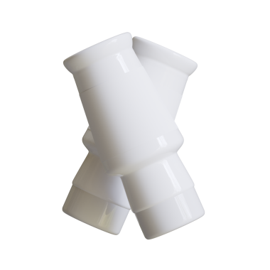 Beyaz arkaplan üzerine kapak beyaz renkli sos şişesi modelleme koleksiyonu için 3B çizim çizimi