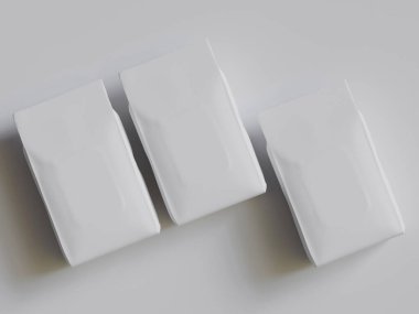 Model koleksiyonu için Paketleme Kese beyaz rengi