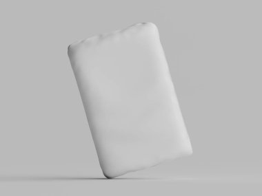 Gri arkaplanda çimento ambalajı