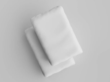 Gri arkaplanda çimento ambalajı