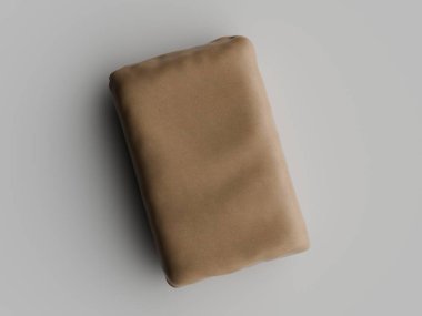 Gri arkaplanda çimento ambalajı