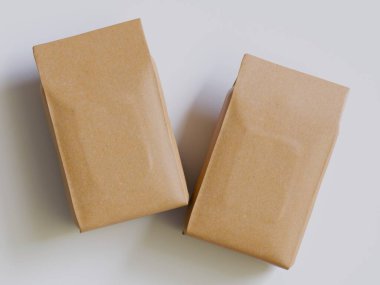 Model koleksiyonu için kahve torbası.