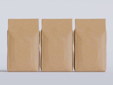 Model koleksiyonu için kahve torbası.