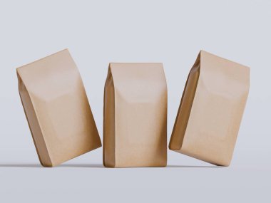 Model koleksiyonu için kahve torbası.