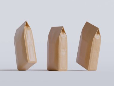 Model koleksiyonu için kahve torbası.