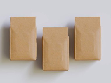 Model koleksiyonu için kahve torbası.