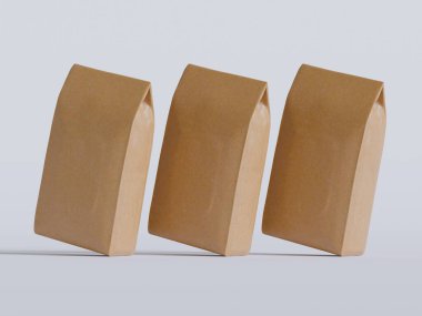 Model koleksiyonu için kahve torbası.