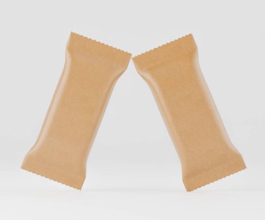 Gri arkaplanda Çubuk Paketleme rengi