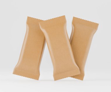 Gri arkaplanda Çubuk Paketleme rengi