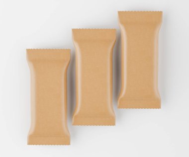 Gri arkaplanda Çubuk Paketleme rengi