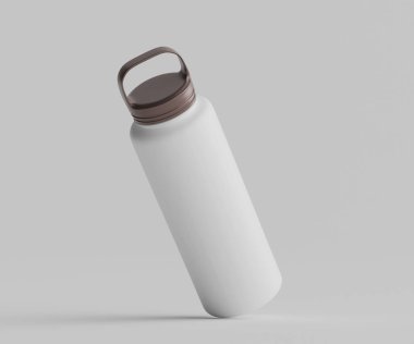 Yalıtımlı su şişesi, modelleme koleksiyonu için 3D resim çizimi