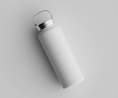 Yalıtımlı su şişesi, modelleme koleksiyonu için 3D resim çizimi