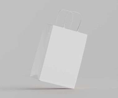 Gerçekçi alışveriş çantası koleksiyonu, 3 boyutlu resimleme