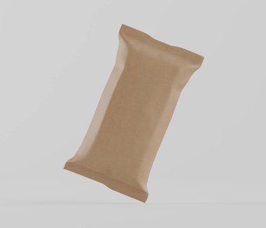 Gri arkaplanda izole edilmiş çikolata rengi, 33 renkte resimleme