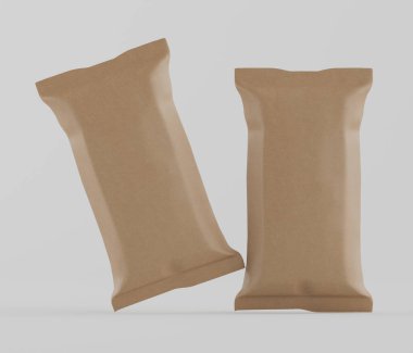 Gri arkaplanda izole edilmiş çikolata rengi, 33 renkte resimleme