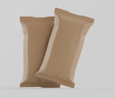 Gri arkaplanda izole edilmiş çikolata rengi, 33 renkte resimleme