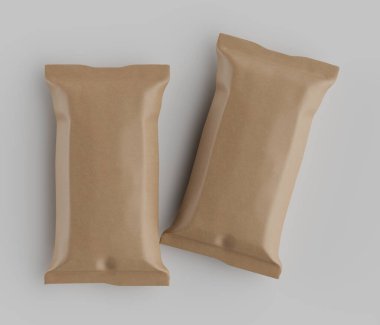 Gri arkaplanda izole edilmiş çikolata rengi, 33 renkte resimleme