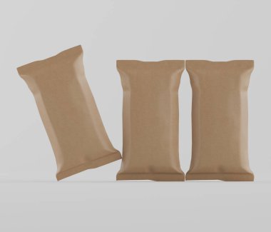 Gri arkaplanda izole edilmiş çikolata rengi, 33 renkte resimleme