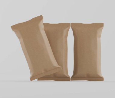 Gri arkaplanda izole edilmiş çikolata rengi, 33 renkte resimleme