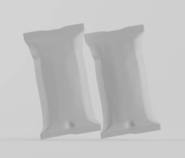 Gri arkaplanda izole edilmiş çikolata çubuğu beyaz rengi, 33 renkte resimleme