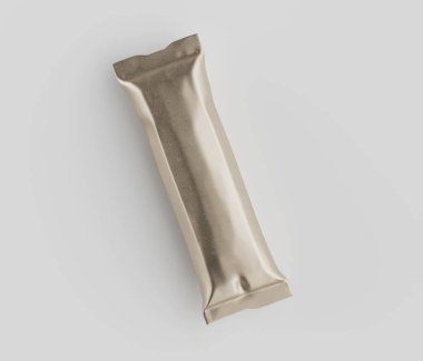 Şeker veya tuz için çubuk ambalajlama 3B resimleme