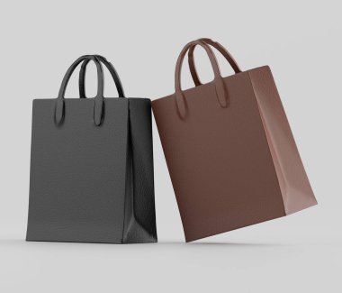 Model koleksiyonu için 3B Render Alışveriş çantası