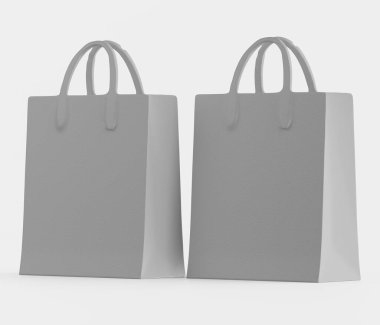 Model koleksiyonu için 3B Render Alışveriş çantası