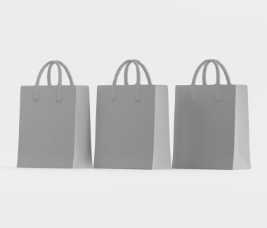 Model koleksiyonu için 3B Render Alışveriş çantası