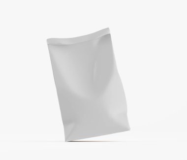 Beyaz renkli ambalaj kağıdı çizimi beyaz arkaplanda izole edildi