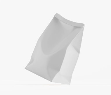 Beyaz renkli ambalaj kağıdı çizimi beyaz arkaplanda izole edildi