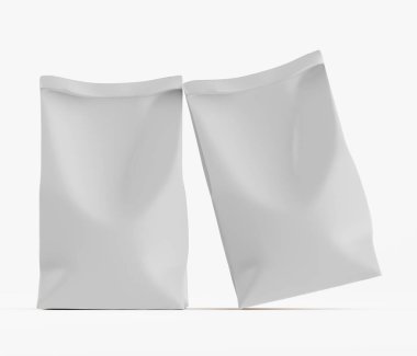 Beyaz renkli ambalaj kağıdı çizimi beyaz arkaplanda izole edildi