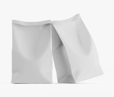 Beyaz renkli ambalaj kağıdı çizimi beyaz arkaplanda izole edildi