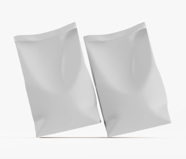 Beyaz renkli ambalaj kağıdı çizimi beyaz arkaplanda izole edildi