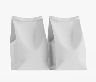 Beyaz renkli ambalaj kağıdı çizimi beyaz arkaplanda izole edildi