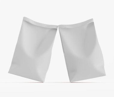 Beyaz renkli ambalaj kağıdı çizimi beyaz arkaplanda izole edildi