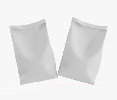 Beyaz renkli ambalaj kağıdı çizimi beyaz arkaplanda izole edildi